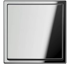 Выключатель одинарный Jung LS, LS_990_Metal_5