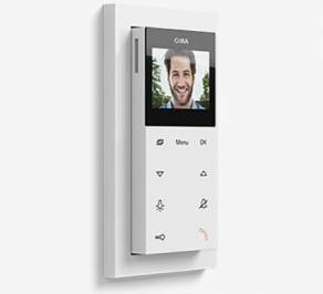 Выключатель одинарный Gira E2, Gira_surface-mounted_home_station_video_Plus