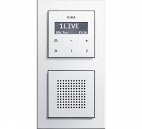 Выключатель одинарный Gira E2, Gira_RDS_flush-mounted_radio_2