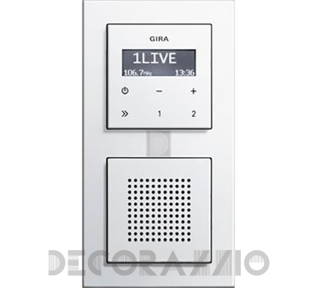 Выключатель одинарный Gira E2 - Gira_RDS_flush-mounted_radio_2