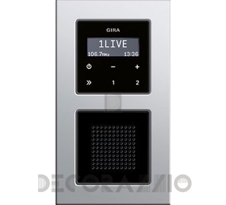 Выключатель одинарный Gira E2 - Gira_RDS_flush-mounted_radio_3
