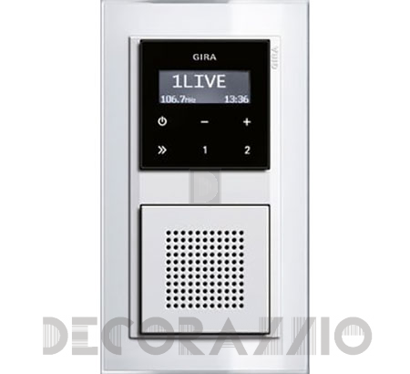 Выключатель одинарный Gira E2 - Gira_RDS_flush-mounted_radio_7