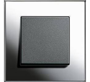 Выключатель одинарный Gira Esprit, Esprit_metal_1_1
