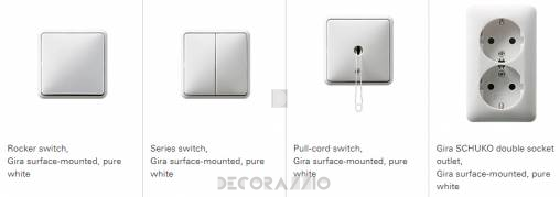 Выключатель одинарный Gira Gira surface-mounted design line - surface-mounted_design_line_1