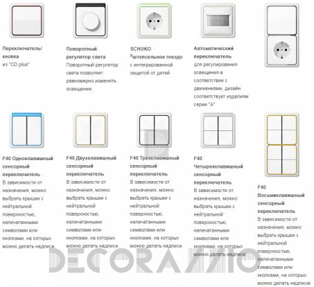 Выключатель одинарный Jung CD - CD_plus_6_1