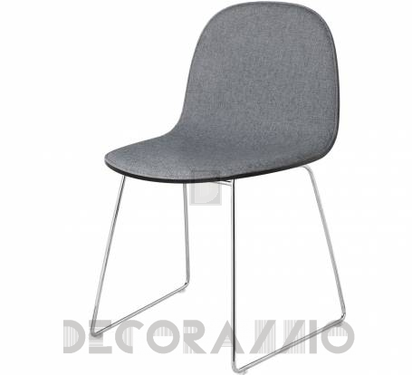Стул Gubi 2D Dining Chair - BlackStainedBirch_GabrielStepMelange