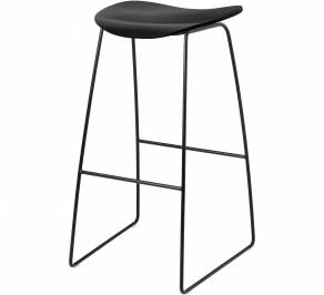 Стул барный Gubi 2D Bar Stool, Sledge_Black_BlackStainedBeech