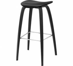 Стул барный Gubi 2D Bar Stool, 75_WoodBase_BlackStainedBeech