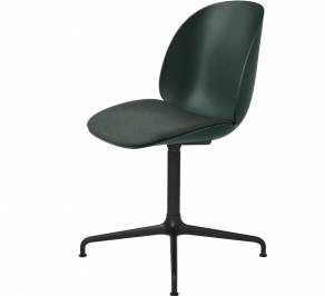 Кресло офисное Gubi Beetle Meeting Chair, 4StarSwivel_Black_Green_Messenger