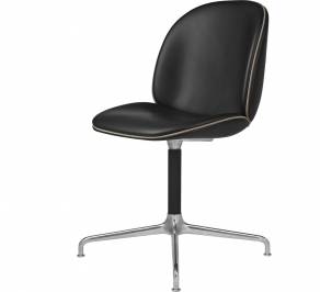 Кресло офисное Gubi Beetle Meeting Chair, 4StarSwivel_Alu_Beige