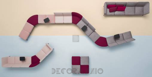 Диван модульный Pedrali Social - DSO_3ALL