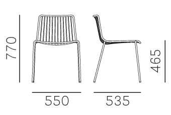 Стул Pedrali Nolita - 3650_GI100