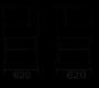 Диван модульный Pedrali Host - 222