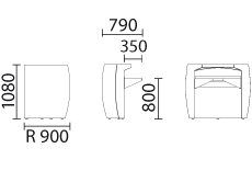 Консольный стол Pedrali Igloo - CORNER