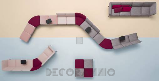 Диван модульный Pedrali Social - DSO_3ALL