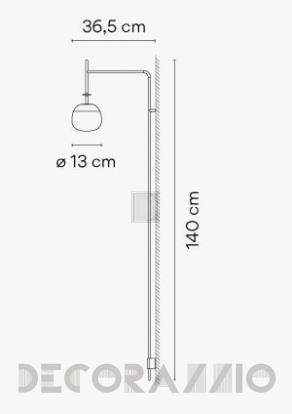 Светильник  настенный настенный (Бра) Vibia Tempo - 5765