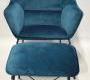 Кресло RGE Adele armchair with foot stool - 116001