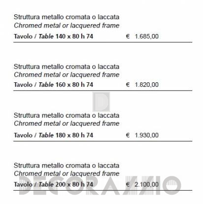 Стол Sigerico ART. SPIDER TAVOLO / TABLE