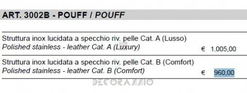 Пуф Sigerico ART. 3002B POUFF