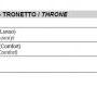 Стул Трон Sigerico ART. E/38/S THRONE