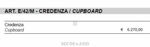 Шкаф Sigerico ART. E/42/M CUPBOARD