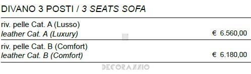 Диван трехместный Sigerico ART. E/73/D SOFA-3