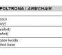 Кресло Sigerico ART. 4068BI ARMCHAIR