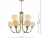 Люстра DAR Lighting Indra - IND1335