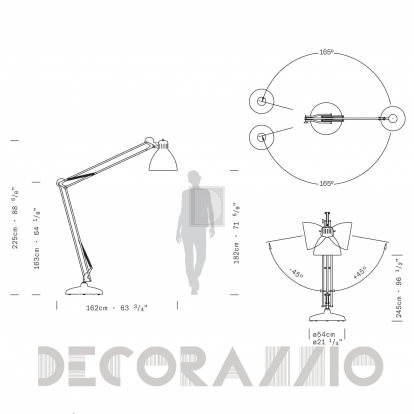 Светильник напольный (Торшер) Leucos JJ BIG - 0011100