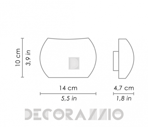 Светильник  настенный настенный (Бра) Zafferano Claretta - LD0020G3
