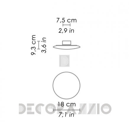 Светильник  настенный настенный (Бра) Zafferano Minibis - LD7502C3