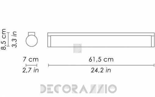 Светильник настенный настенный (Бра) Zafferano Omega - LD9566C3