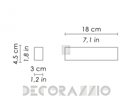 Светильник настенный настенный (Бра) Zafferano Slat - LD0150B3