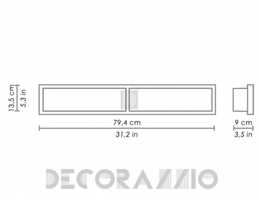Светильник  настенный настенный (Бра) Zafferano Stand Metal - LD3003B3