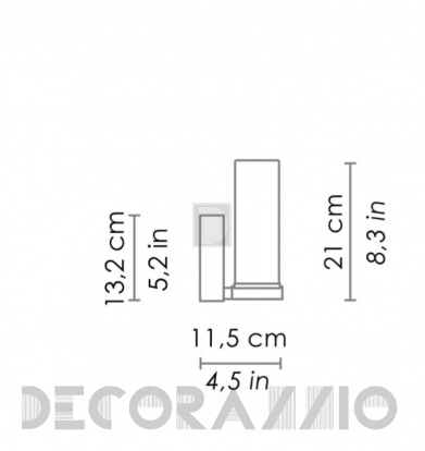 Светильник настенный настенный (Бра) Zafferano Stick 65 - LL9511