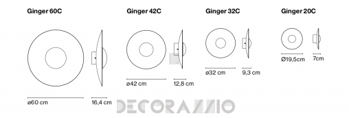 Светильник  настенный настенный (Бра) Marset Ginger - A662-376