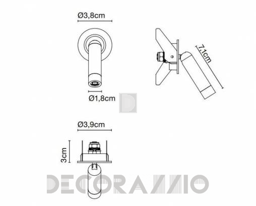 Светильник настенный настенный (Бра) Marset Ledtube Mini - A622-158