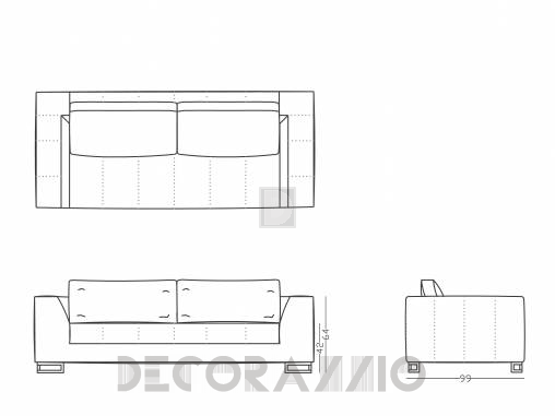 Диван модульный Papadatos Dali - Dali sofa