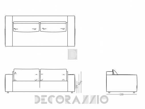 Диван модульный Papadatos Hills - Hills sofa