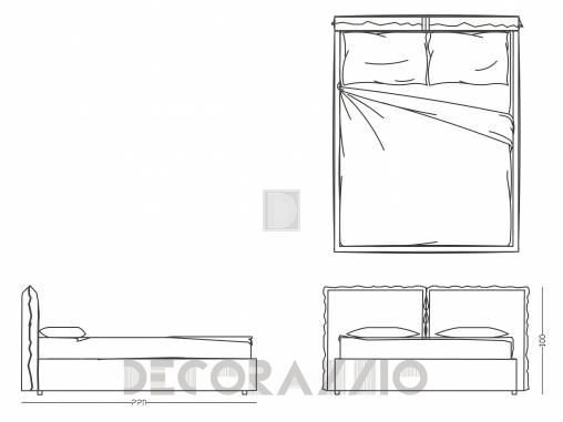Кровать двуспальная Papadatos Matisse - Matisse bed