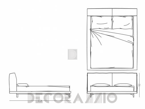 Кровать двуспальная Papadatos Sixty - Sixty bed