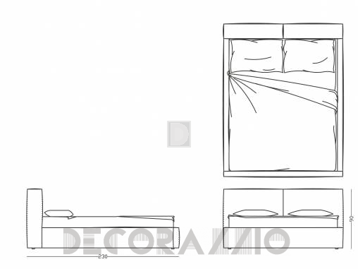 Кровать двуспальная Papadatos Soft - Soft bed