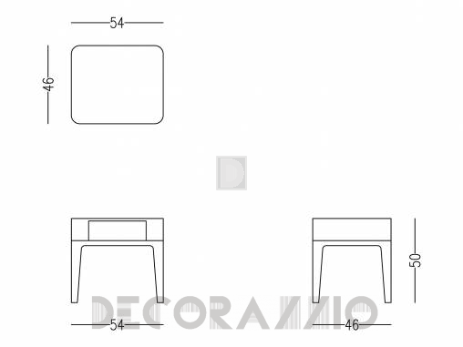 Приставной столик Papadatos Venice - Venice low table