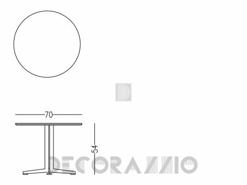 Кофейный, журнальный столик Papadatos Simetria round - Simetria round low table