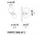 Светильник  настенный настенный (Бра) Vistosi Puppet Ring - PUPPET RING AP 2