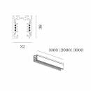 Светильник  потолочный модульная система (Трек для трековой системы)