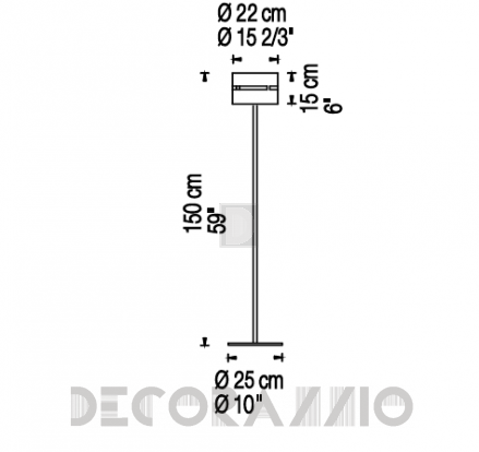 Светильник напольный (Торшер) Fambuena Luz Oculta Metal - 6009-01