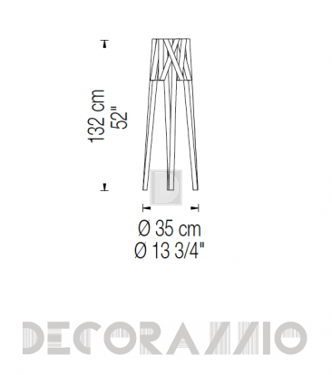 Светильник напольный (Торшер) Fambuena Dress - 9020-01