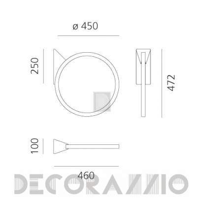 Светильник уличный настенный настенный (Бра уличное) Artemide