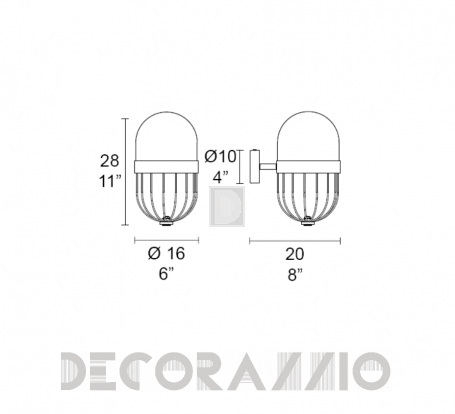 Светильник  настенный настенный (Бра) MM Lampadari Pill - 7237/A1